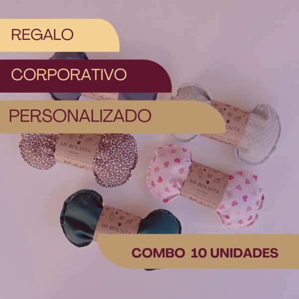 "Regalo Corporativo: Combo de 10 Antifaces Relajantes Personalizados"